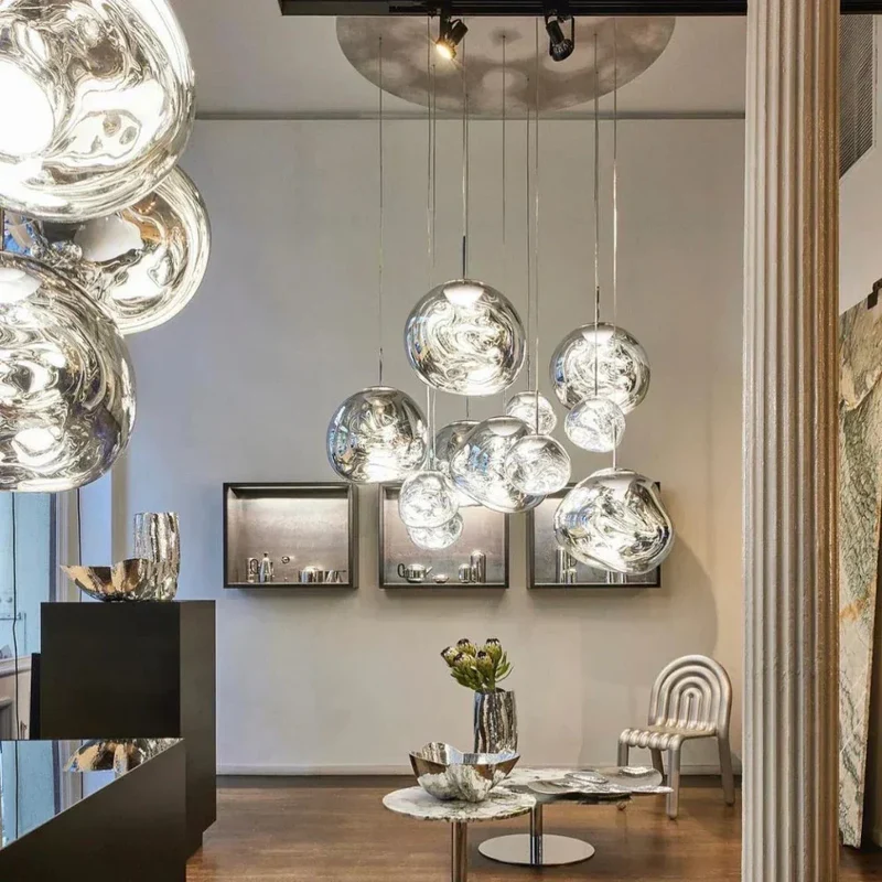 Colorful Warped Pendant Lights With Premium Acrylic Lampshade By Euroselle