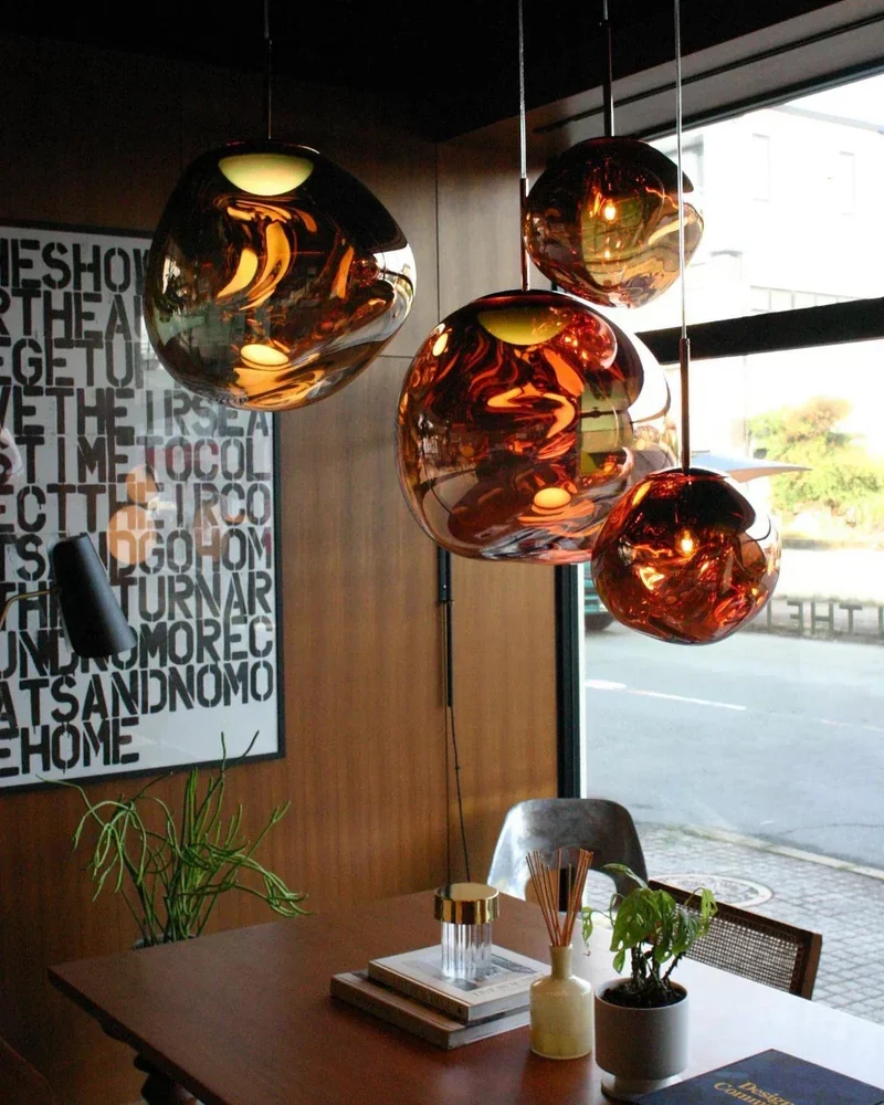 Colorful Warped Pendant Lights With Premium Acrylic Lampshade By Euroselle