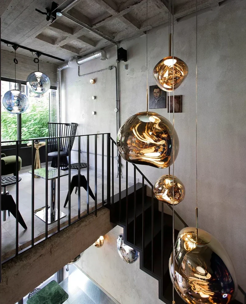 Colorful Warped Pendant Lights With Premium Acrylic Lampshade By Euroselle