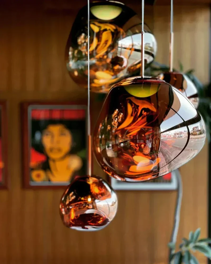 Colorful Warped Pendant Lights With Premium Acrylic Lampshade By Euroselle