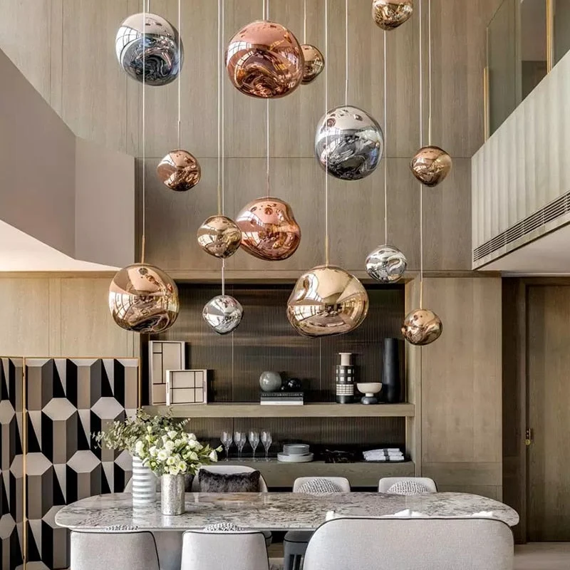 Colorful Warped Pendant Lights With Premium Acrylic Lampshade By Euroselle