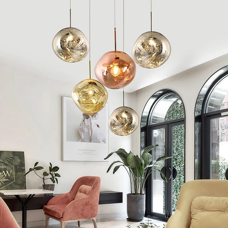 Colorful Warped Pendant Lights With Premium Acrylic Lampshade By Euroselle
