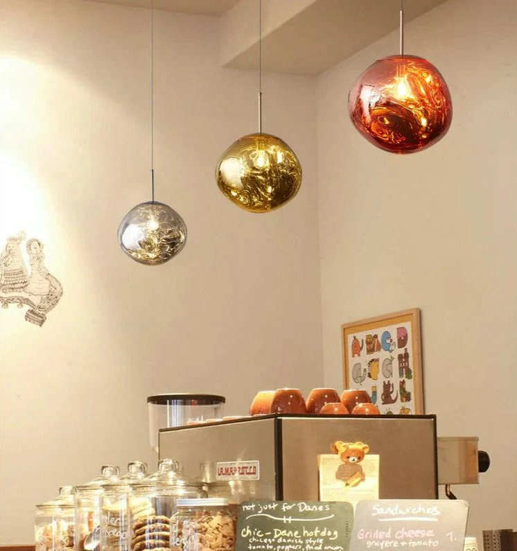 Colorful Warped Pendant Lights With Premium Acrylic Lampshade By Euroselle