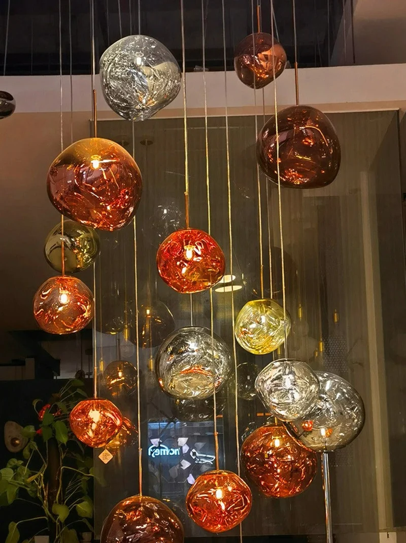 Colorful Warped Pendant Lights With Premium Acrylic Lampshade By Euroselle