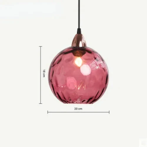 Euroselle LumenSphere Pendant Light Glass Ball Hanging Lamp