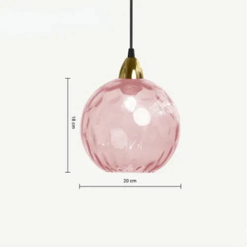 Euroselle LumenSphere Pendant Light Glass Ball Hanging Lamp