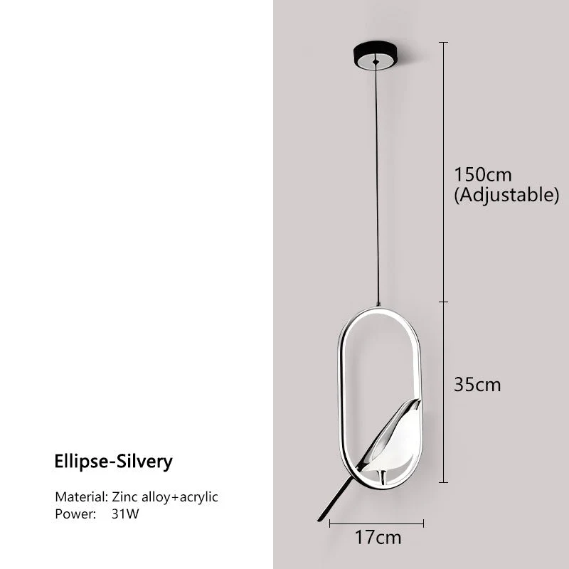 Lumina Nightbird LED Pendant Lamp Chandelier For Kitchen And Bedroom Euroselle
