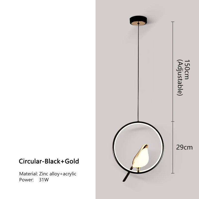 Lumina Nightbird LED Pendant Lamp Chandelier For Kitchen And Bedroom Euroselle