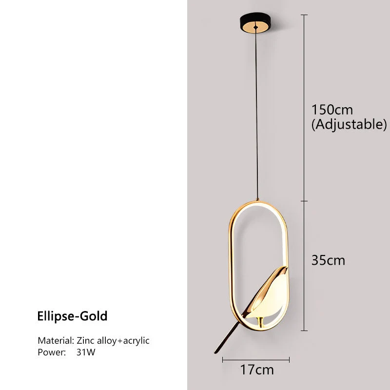 Lumina Nightbird LED Pendant Lamp Chandelier For Kitchen And Bedroom Euroselle