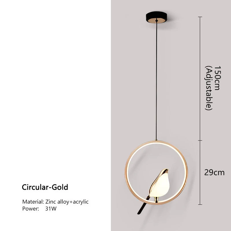 Lumina Nightbird LED Pendant Lamp Chandelier For Kitchen And Bedroom Euroselle