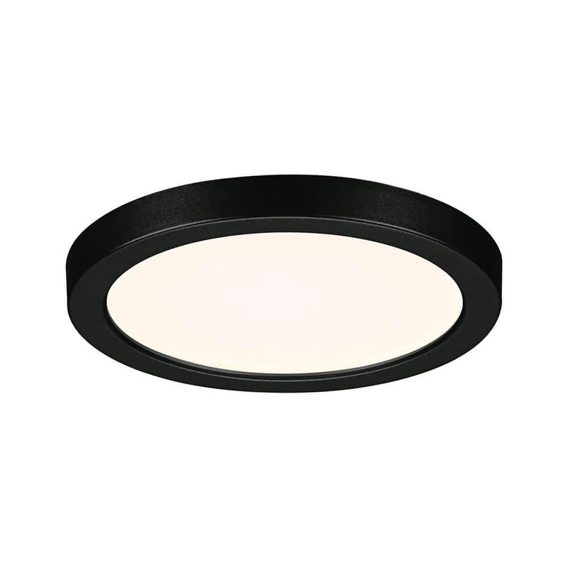 VariFit LED Einbaupanel Areo Panel Rund Schwarz IP44