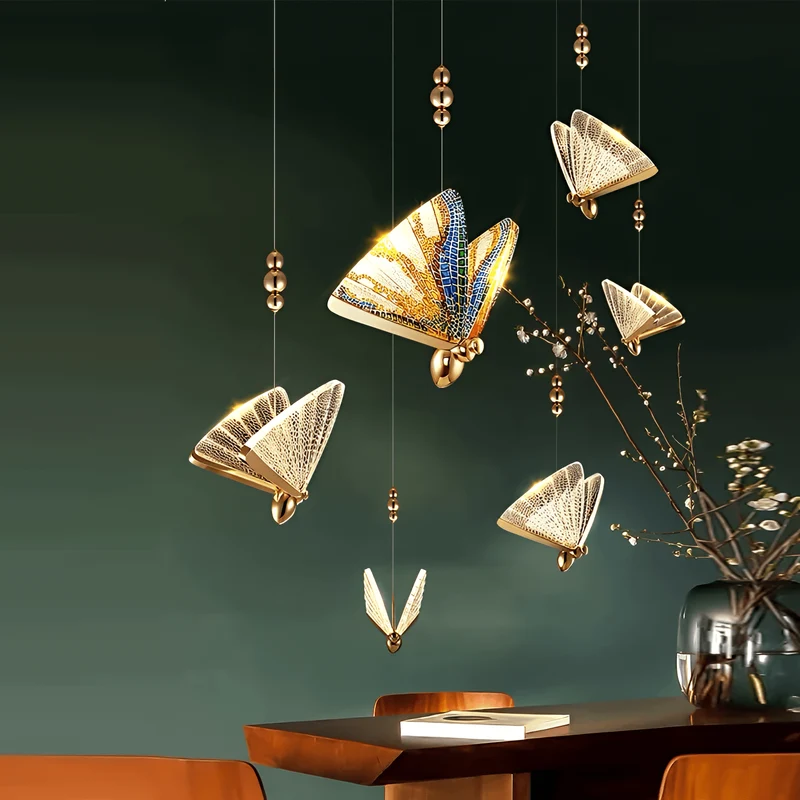 Euroselle Butterfly Pendant Chandelier Ceiling Light