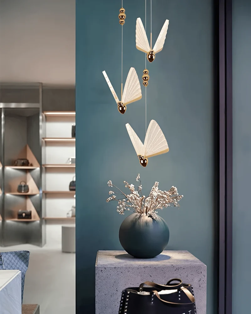 Euroselle Butterfly Pendant Chandelier Ceiling Light