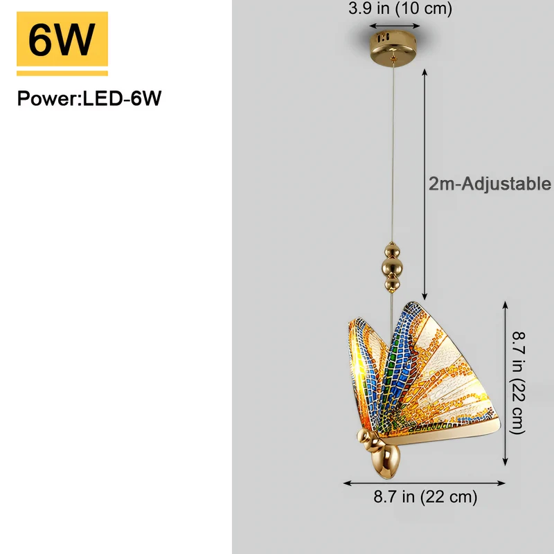 Euroselle Butterfly Pendant Chandelier Ceiling Light