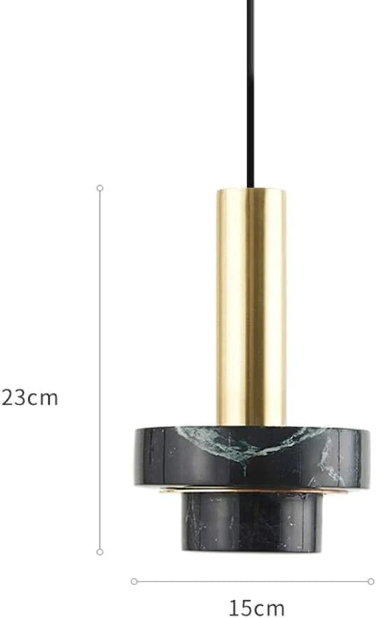 Cromwell Natural Marble Pendant With Timeless Elegance By Euroselle