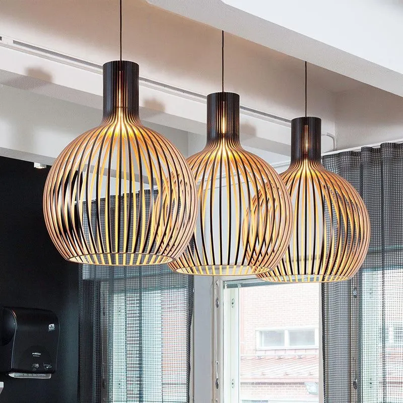 Nordell Wooden Pendant Light for Modern Dining Room Euroselle
