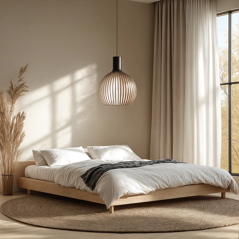 Euroselle Nordic Wooden Cage Pendant Light Chandelier