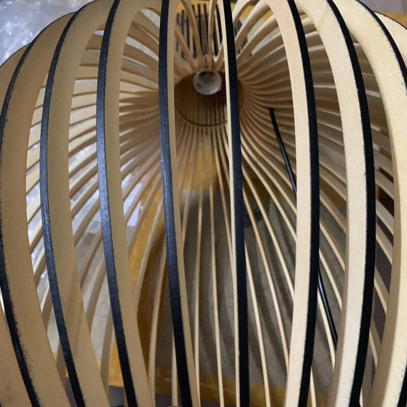 Euroselle Nordic Wooden Cage Pendant Light Chandelier