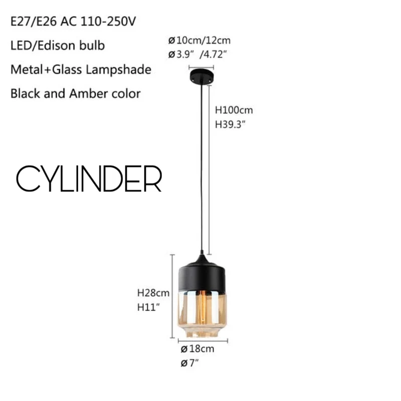 Euroselle Edison Vintage Pendant Lights For Modern Spaces