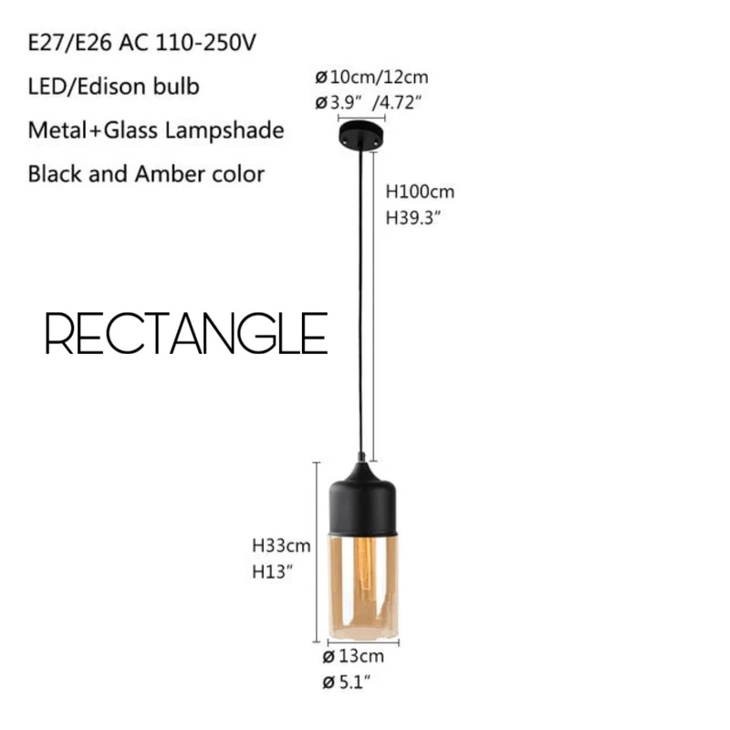 Euroselle Edison Vintage Pendant Lights For Modern Spaces