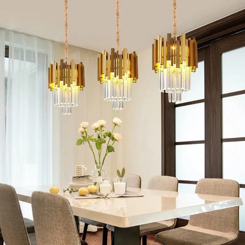 Euroselle Elizabeth Crystal Pendant Light For Homes