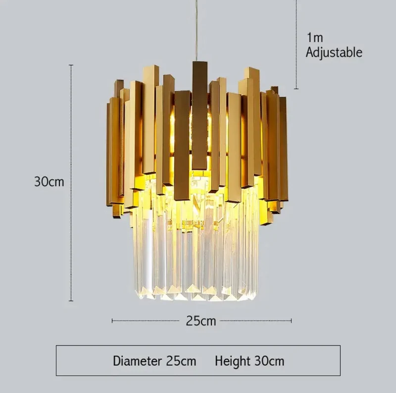 Euroselle Elizabeth Crystal Pendant Light For Homes