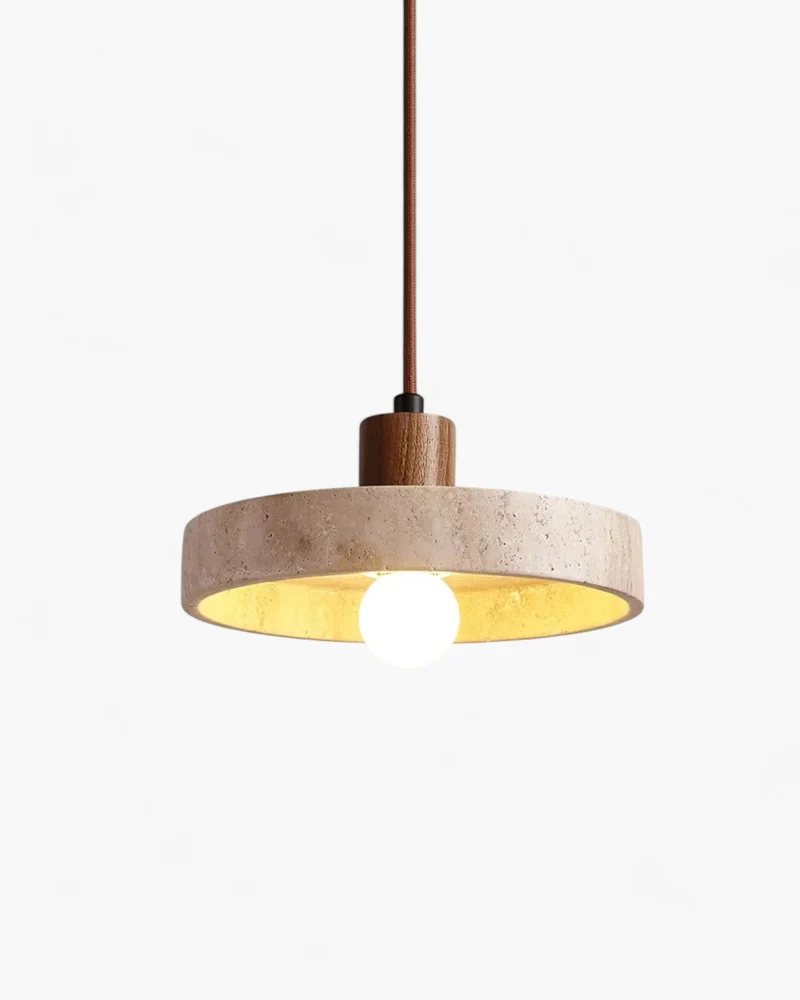 Terruva Travertine-Style Pendant Ceiling Light for Modern Kitchens Euroselle
