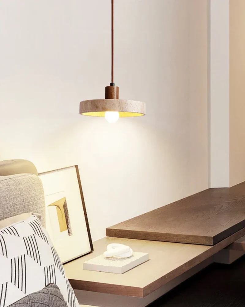 Terruva Travertine-Style Pendant Ceiling Light for Modern Kitchens Euroselle