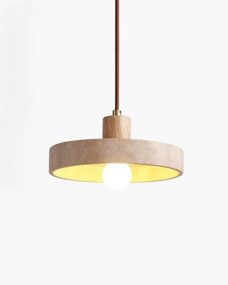 Terruva Travertine-Style Pendant Ceiling Light for Modern Kitchens Euroselle
