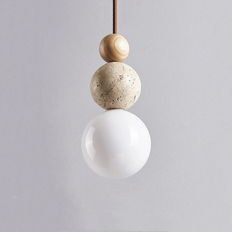Euroselle Travertine Pendant Lamp, Modern Simple Style