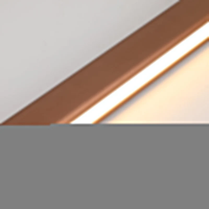 Novare Modern Linear Metal LED Pendant Light In Black And Brown