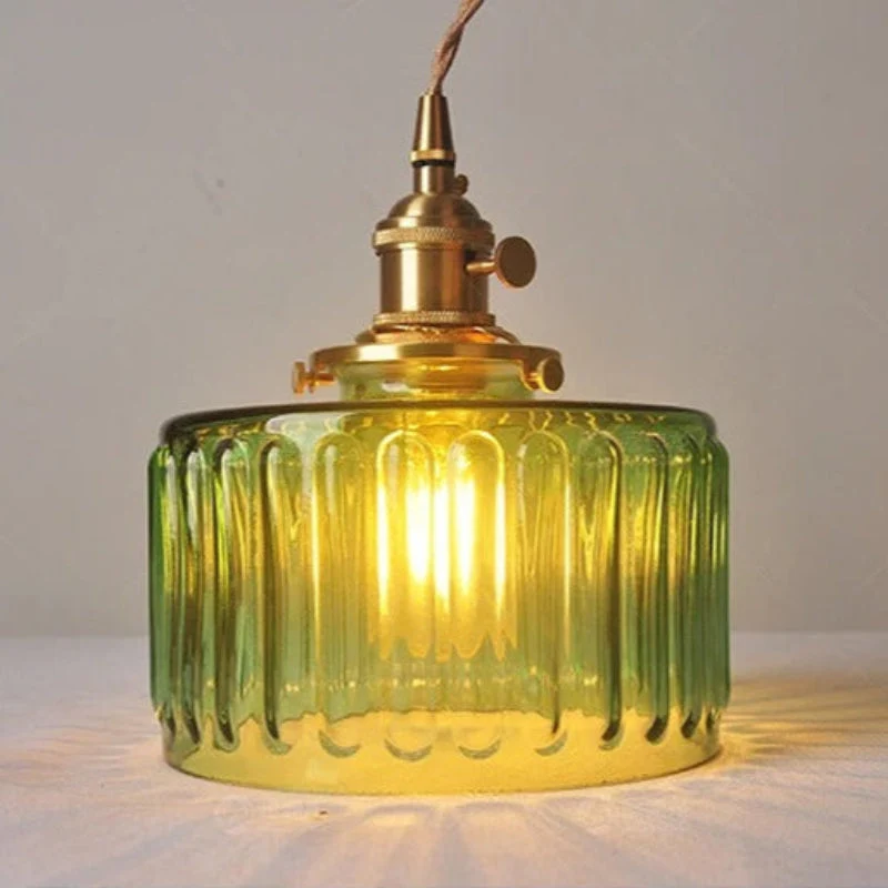 Lumera Vintage Glass Pendant Light By Euroselle, Adjustable Height For Kitchen Island