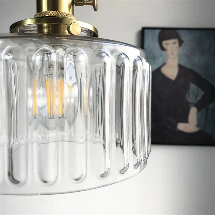 Lumera Vintage Glass Pendant Light By Euroselle, Adjustable Height For Kitchen Island