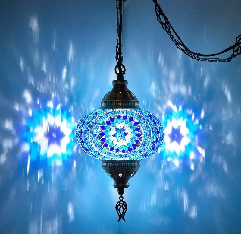 Tiffany 100% Handmade Mosaic Glass Pendant Euroselle