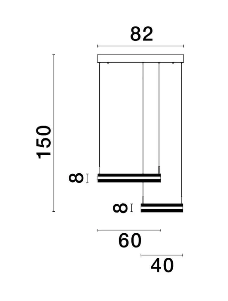 Agos LED Pendelleuchte Ø 60cm