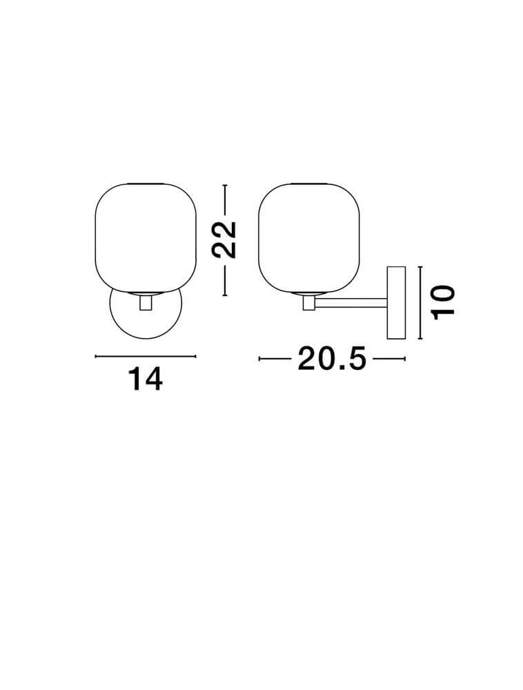 Aelia LED Wandleuchte 3000K