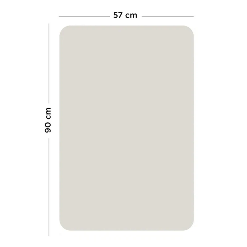 Rechteckiges magnetisches Tafelsystem in Beige (57 x 90 cm)