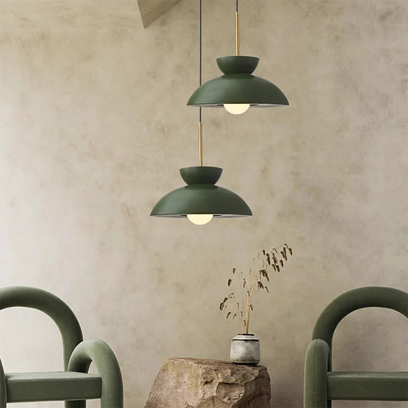 Terra Cotta Vintage Pendant Light, Mid-Century Modern Ceiling Lamp, Euroselle