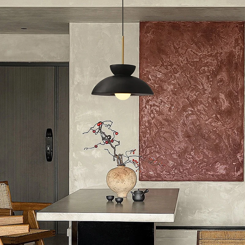 Terra Cotta Vintage Pendant Light, Mid-Century Modern Ceiling Lamp, Euroselle