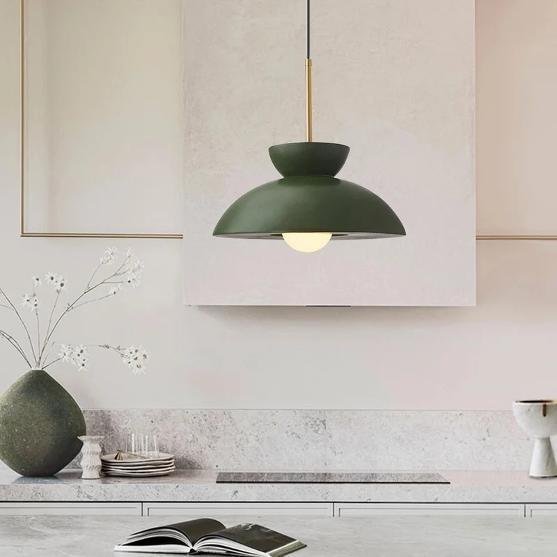 Terra Cotta Vintage Pendant Light, Mid-Century Modern Ceiling Lamp, Euroselle