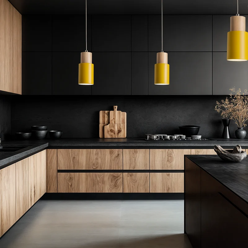 Elsa Handcrafted Oak Pendant Lights From Euroselle