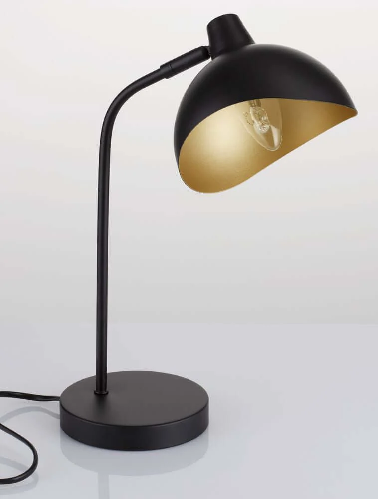 Geti Tischleuchte Schwarz, Gold