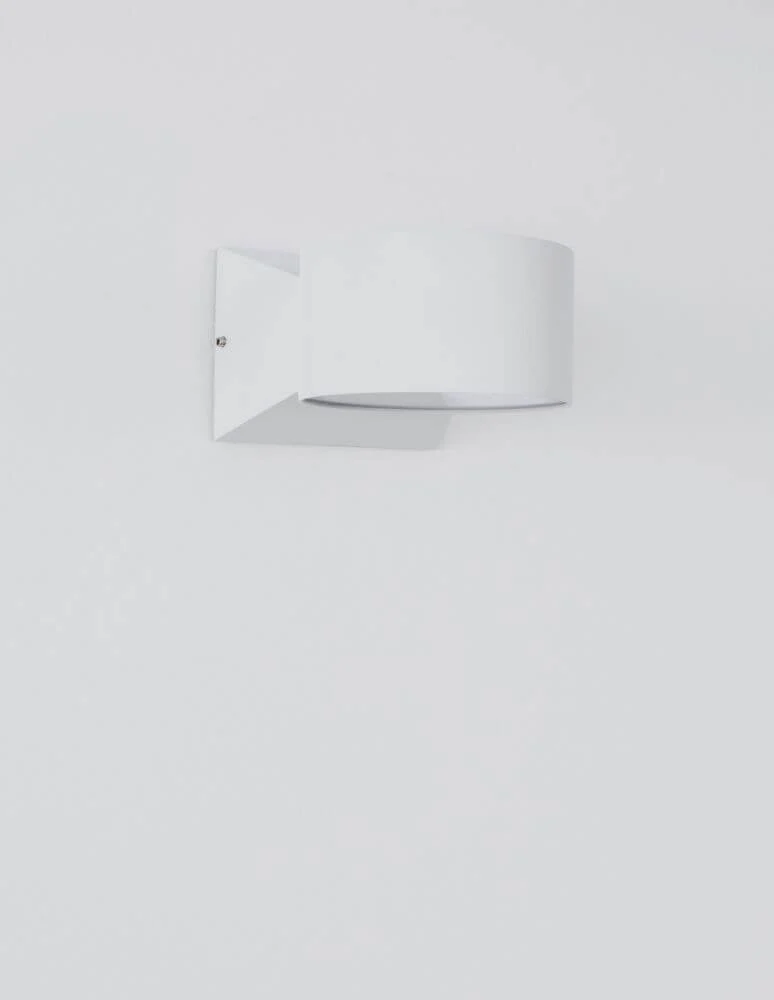 Chez LED Außenwandleuchte Ø 9cm 3000K Weiß IP54