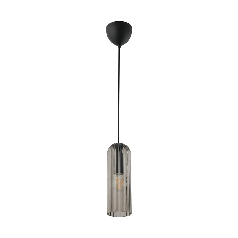 Miella 3 Light Pendant With Fluted Glass By Euroselle