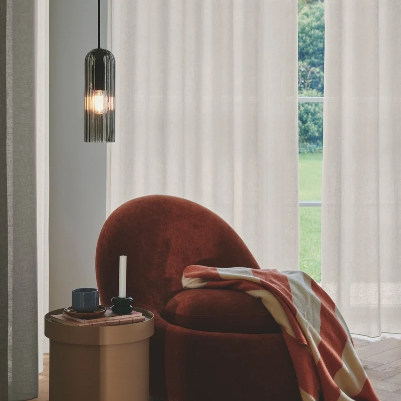 Miella 3 Light Pendant With Fluted Glass By Euroselle