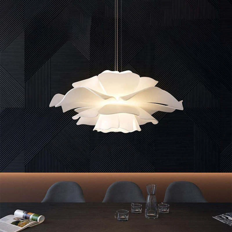Bella Modern Design Flower Pendant Lamp White Acrylic For Living Room And Bedroom Euroselle