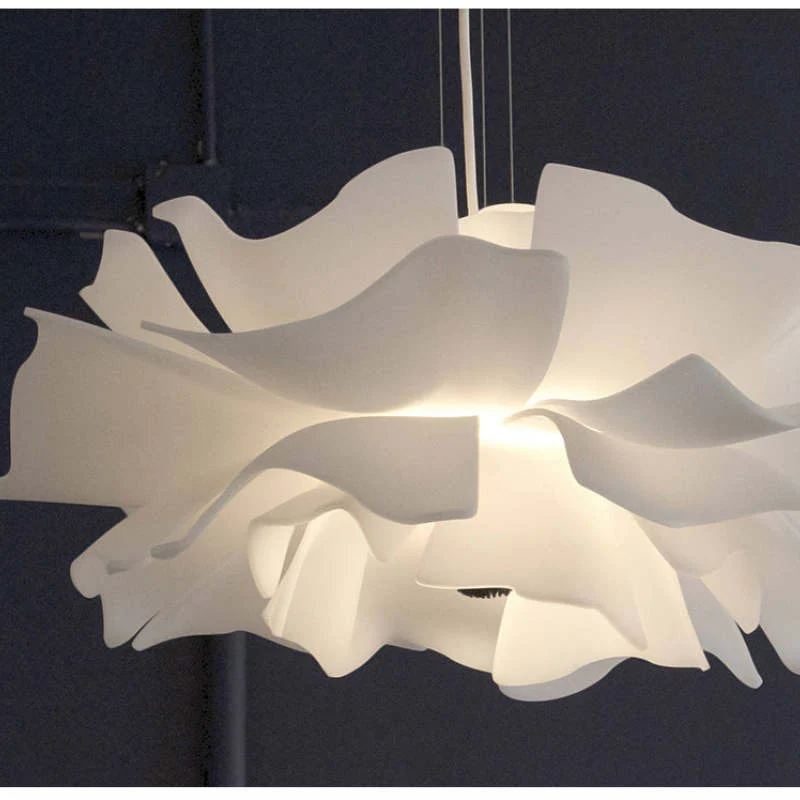 Bella Modern Design Flower Pendant Lamp White Acrylic For Living Room And Bedroom Euroselle