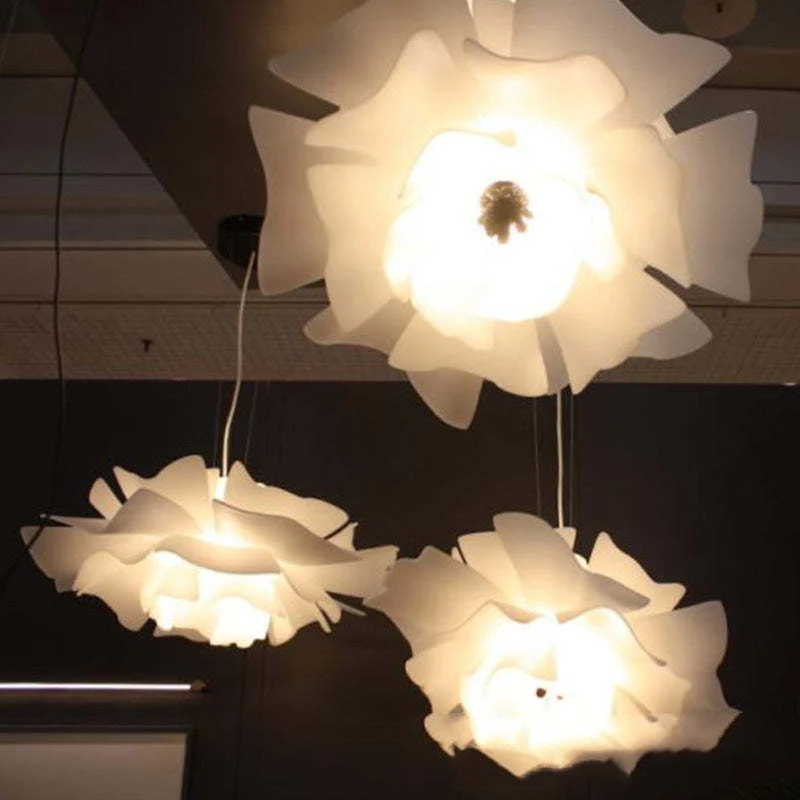 Bella Modern Design Flower Pendant Lamp White Acrylic For Living Room And Bedroom Euroselle