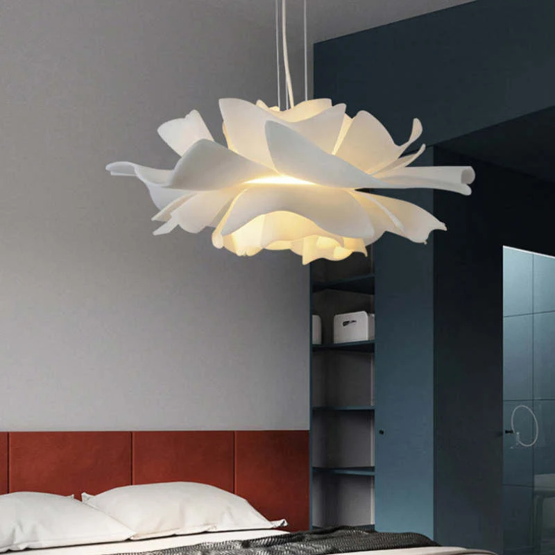 Bella Modern Design Flower Pendant Lamp White Acrylic For Living Room And Bedroom Euroselle