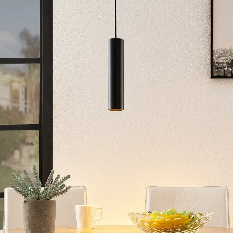 Tube Pendant Light In Black Aluminum From Euroselle